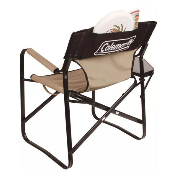 Coleman Chair Flat Fold Directors Steel Deck Chair - Image 2