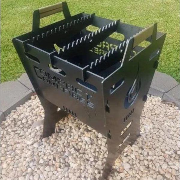 Compact Campfire Portable Fire Pit Camp Cooker Kit