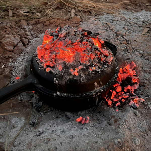 WildTrak 3.2 Quart Pre Seasoned Cast Iron 2 In 1 Combo Cooker - Image 3