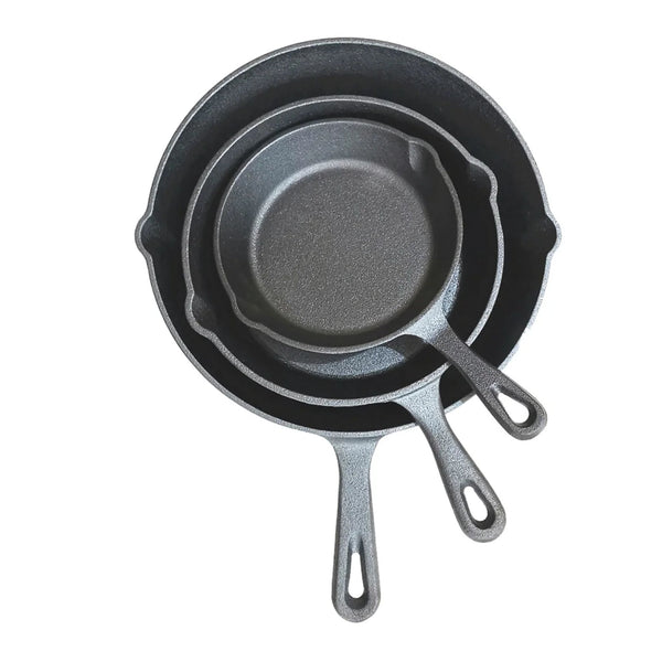 Wildtrak Cast Iron Frying Pan Set 4 2Kg - Image 2